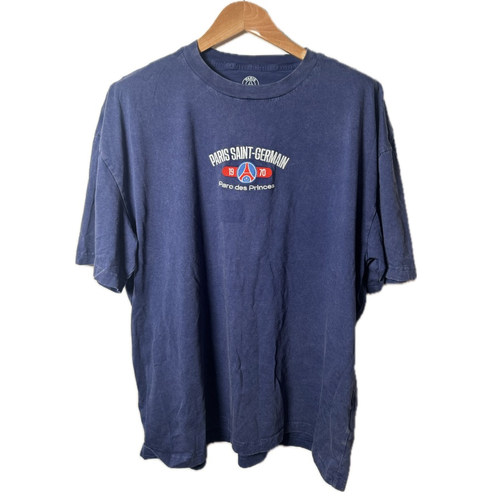 Paris Saint Germain Parc des Princes Blue Men's T-Shirt Boxy Fit Sz XL